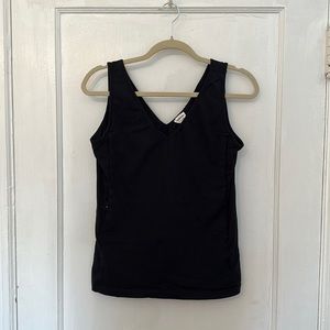Breastfeeding tank top. Black size Large